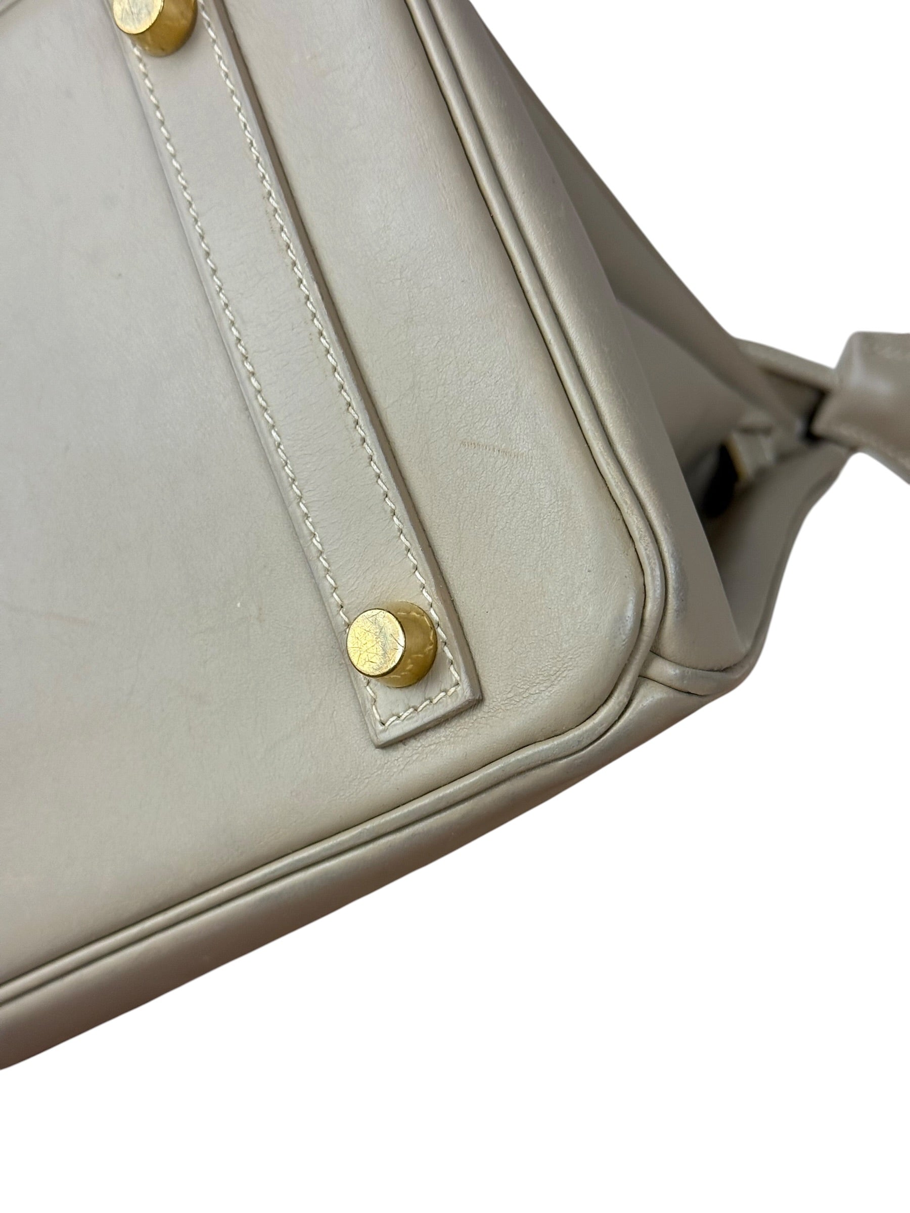 Hermes Birkin 30 Argile Box Brushed Gold 2003