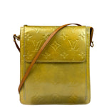 Louis Vuitton Yellow Patent Leather Vernis Mott Accessory Pouch