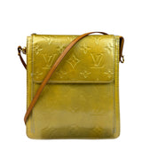 Louis Vuitton Yellow Patent Leather Vernis Mott Accessory Pouch