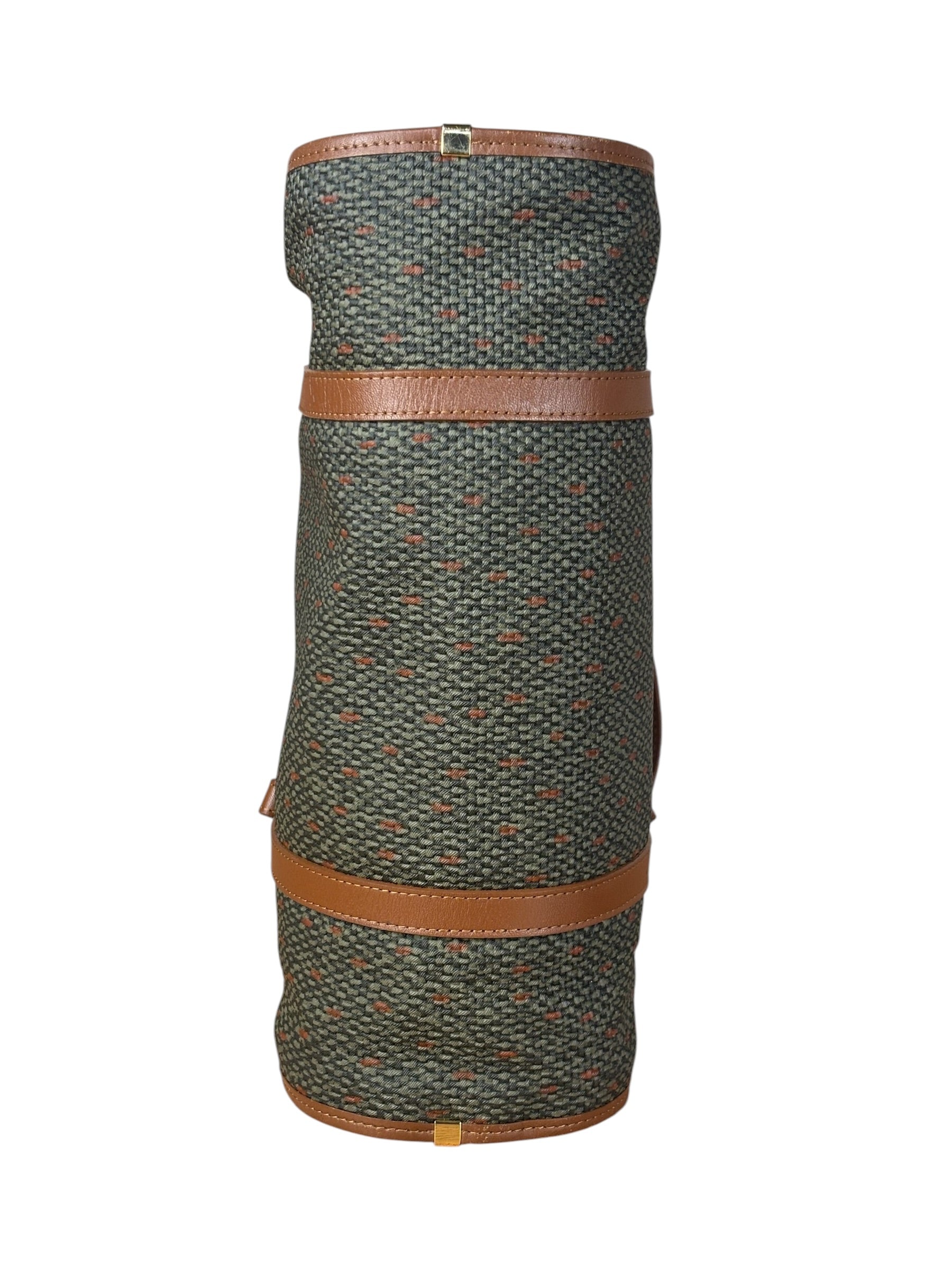 Yves Saint Laurent Vintage Brown Leather Woven Hand Bag