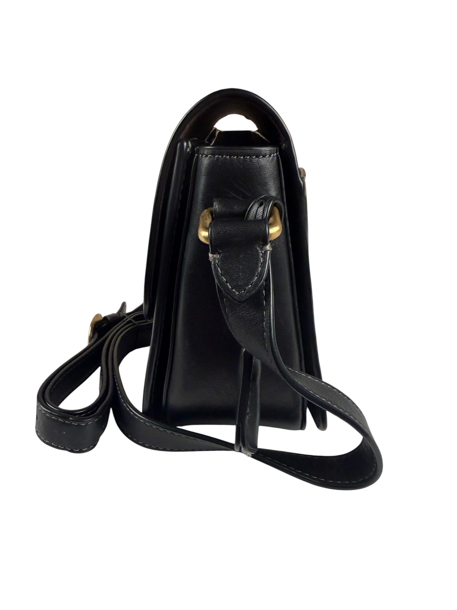 Coach Black Leather Studio Shoulder Bag