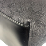 Gucci GG Black Canvas Capri Chain Tote Bag