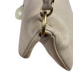 Chanel Cream Leather Cue Ball Foldover Shoulder Bag 2003