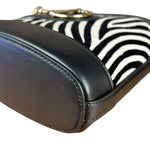 Gucci 73 Small Bucket Bag Zebra Print