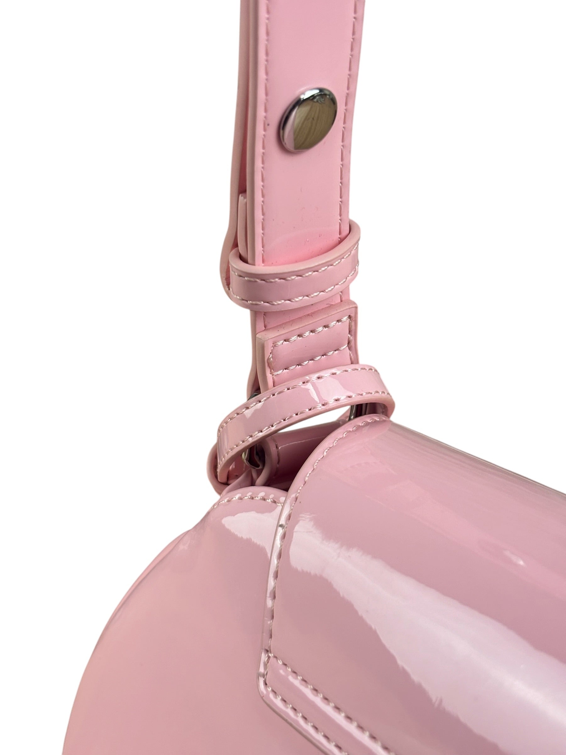 Diesel Pink Patent Leather Play Shoulder Bag