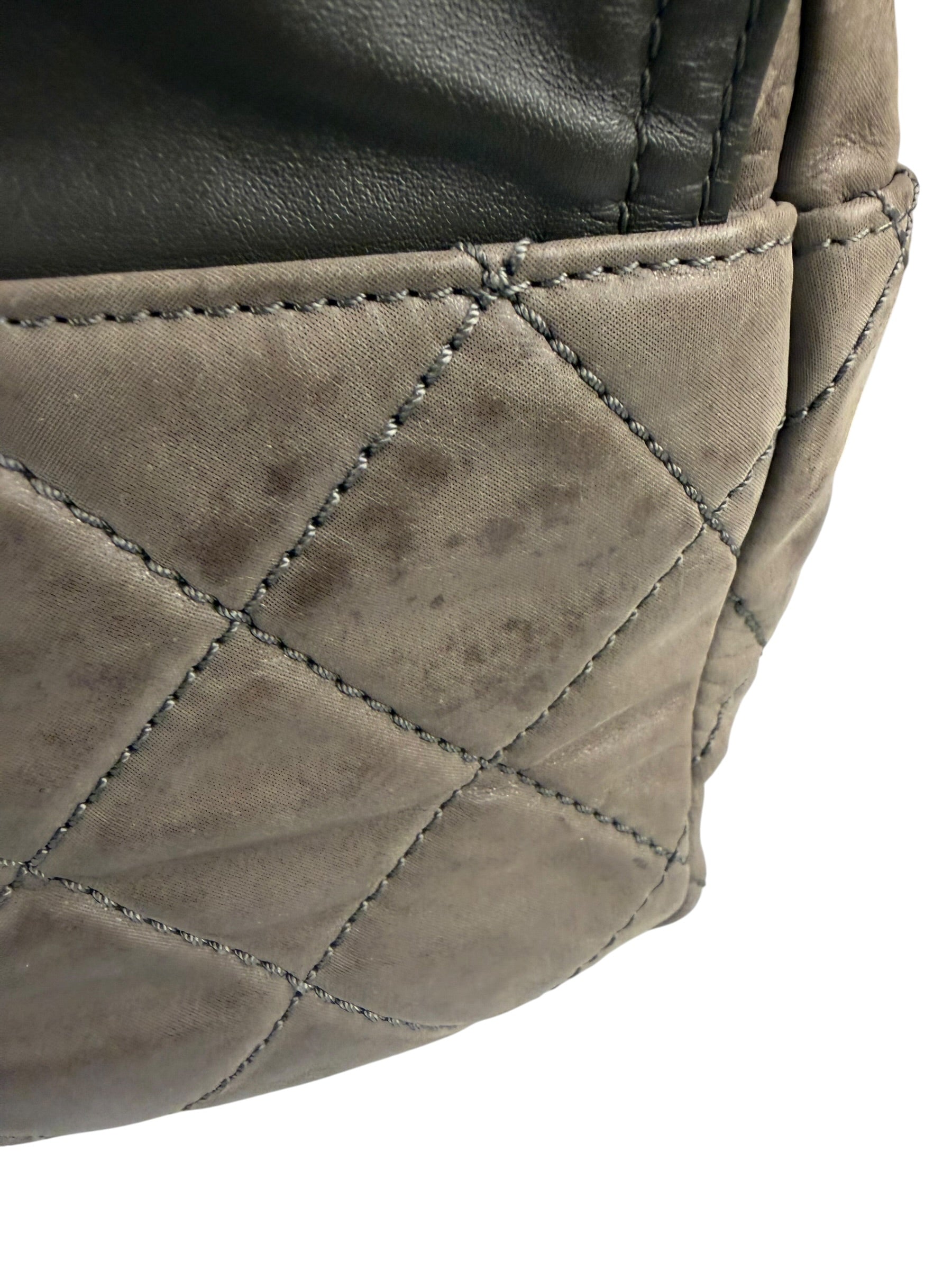Chanel Bicolor Quilted Leather Chain Flap Bag 2011