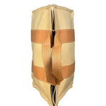 Hermes Bicolor Woven Cotton Bora Bora Canvas Tote Bag PM