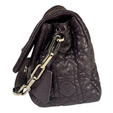 Christian Dior Purple Quilted Leather Flap Bag