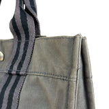 Hermes Grey Canvas Fourre Tout PM
