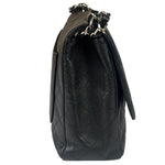Chanel Black Caviar Quilted Flap Large Flap Bag 2006