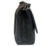 Chanel Black Caviar Quilted Flap Large Flap Bag 2006
