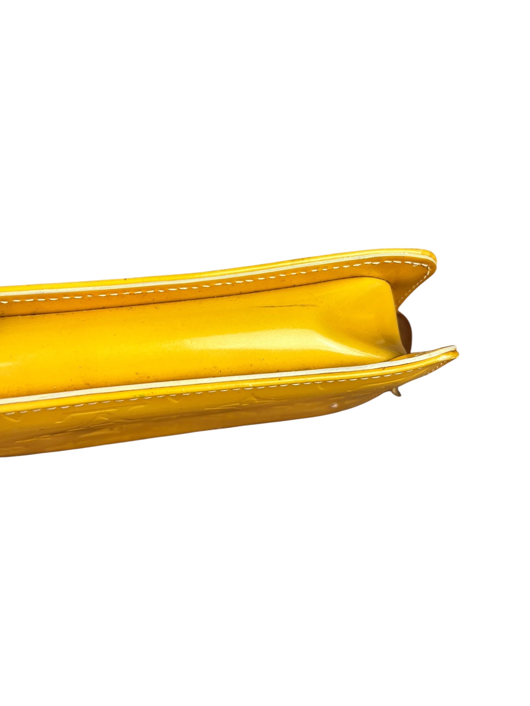 Louis Vuitton Yellow Monogram Vernis Lexington Pochette