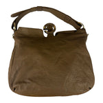 Gucci Tan Brown Leather Wave Hobo Bag