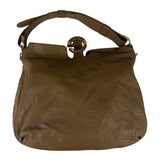 Gucci Tan Brown Leather Wave Hobo Bag