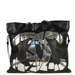 Chanel Black Leather CC Mirrored Mosaic Chain Tote 2008