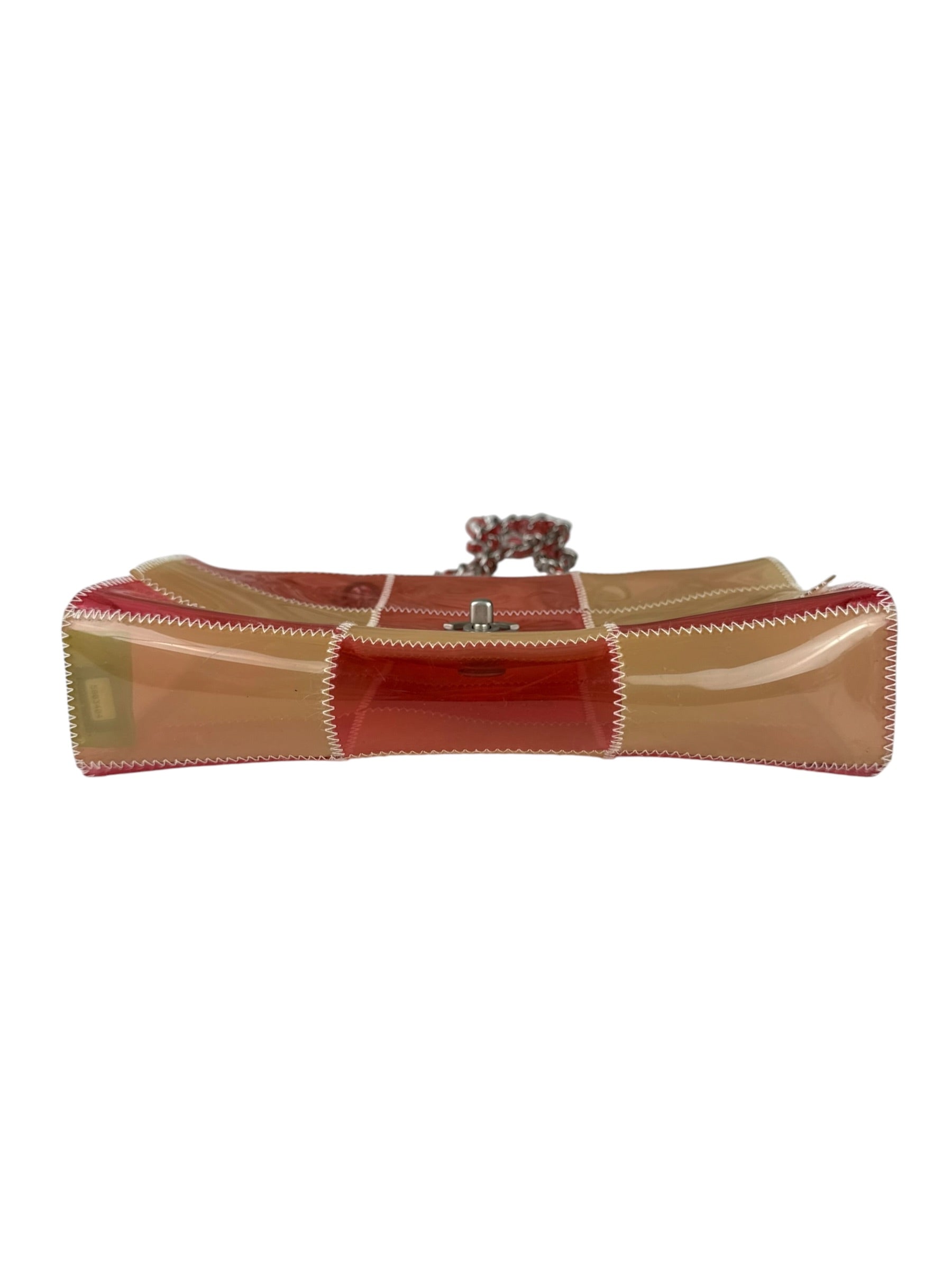 Chanel Pink/Beige PVC Patchwork Flap Bag 1997