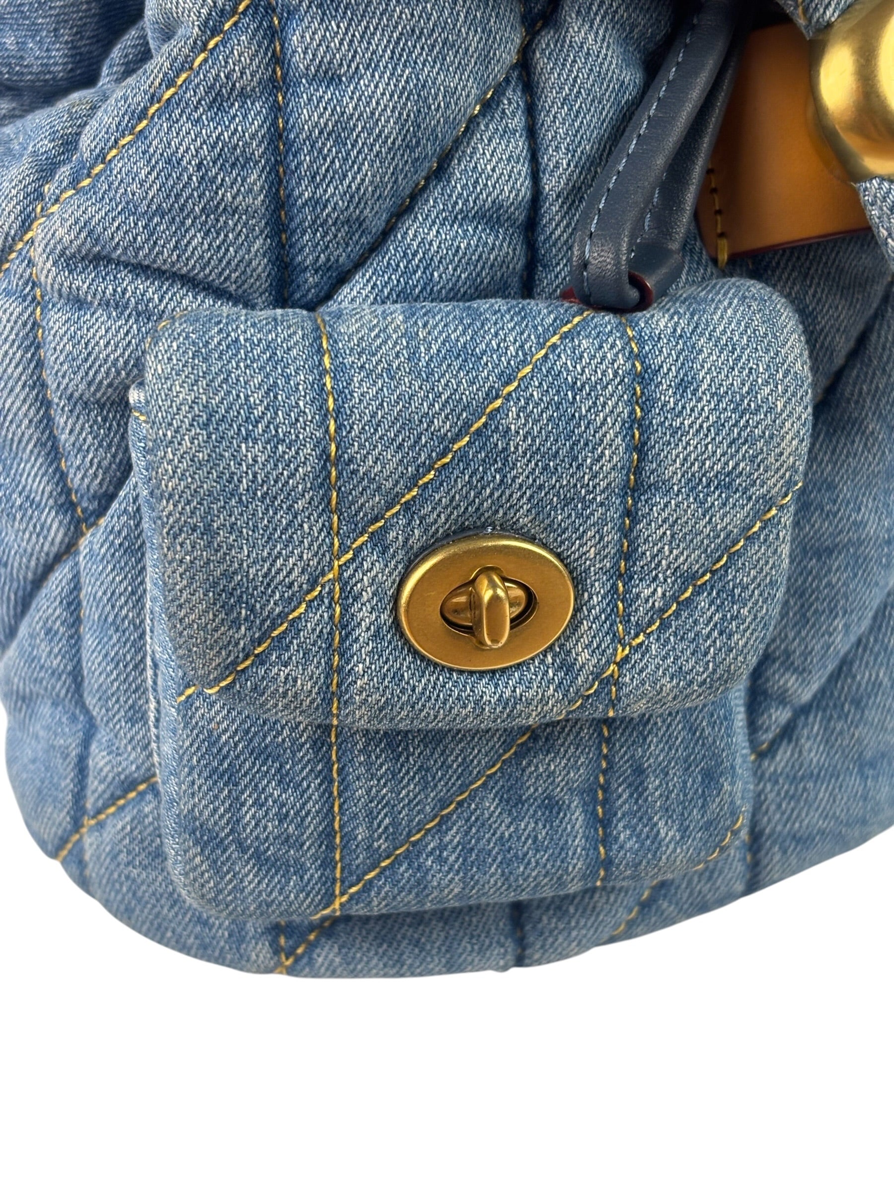 Coach Blue Denim Mini Tabby Backpack