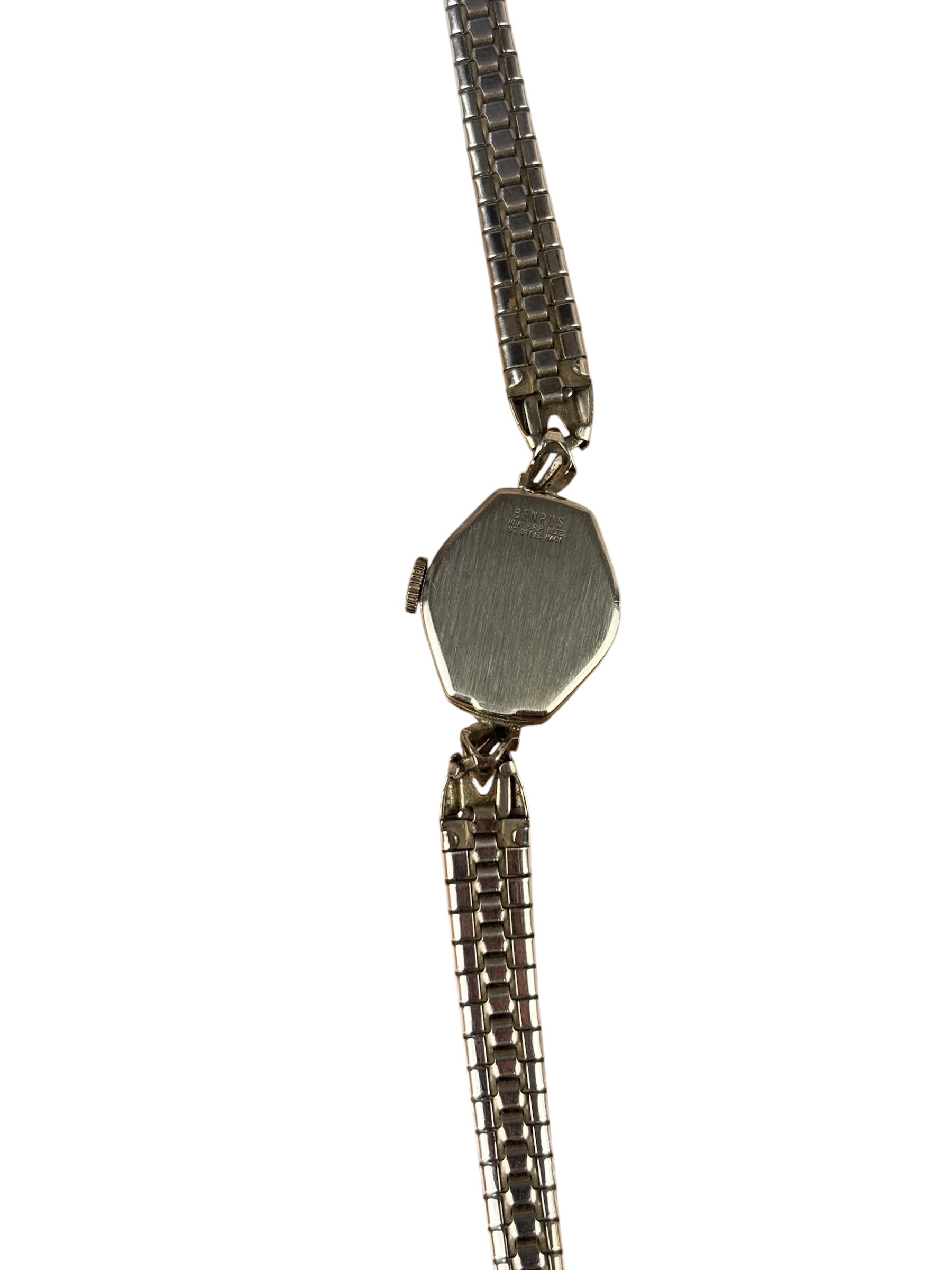 Benrus Vintage Square Dial Silver Band