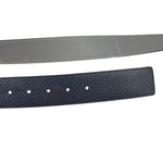 Louis Vuitton Reversible Blue/Grey Leather Logo Belt