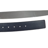 Louis Vuitton Reversible Blue/Grey Leather Logo Belt