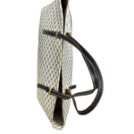 Celine White Macadam Coated Canvas Tote Bag