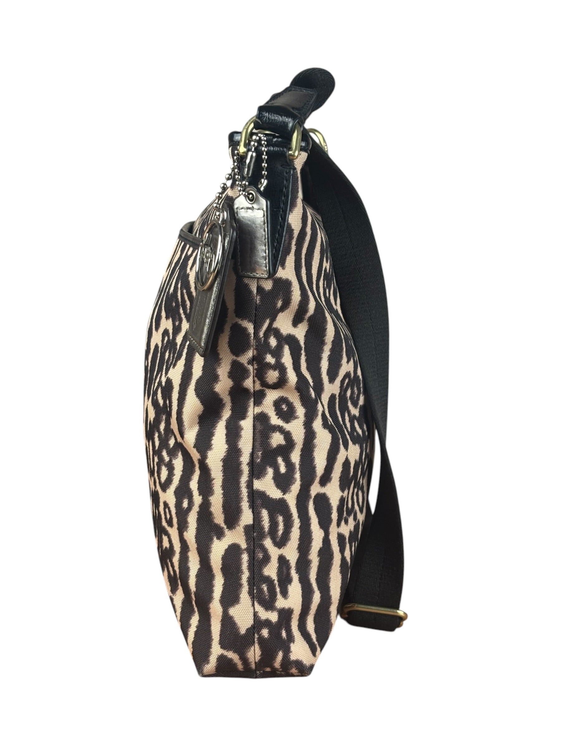 Coach Leopard Print Canvas Crossbody