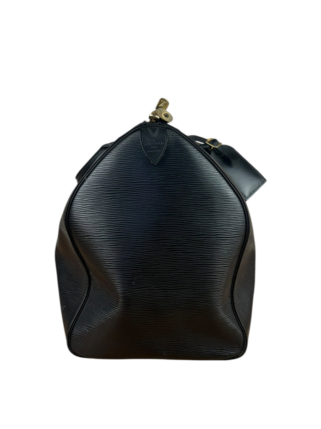 Louis Vuitton Black Epi Leather Keepall 50