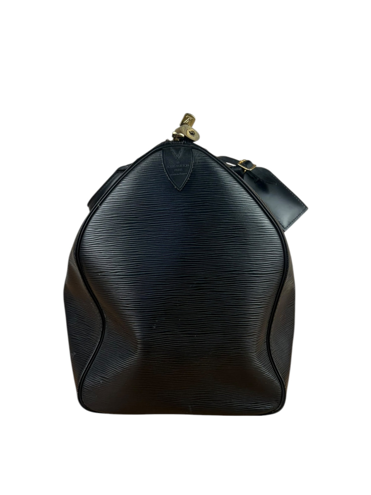 Louis Vuitton Black Epi Leather Keepall 50