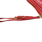 Miu Miu Bicolor Leather Striking Patterned Clutch