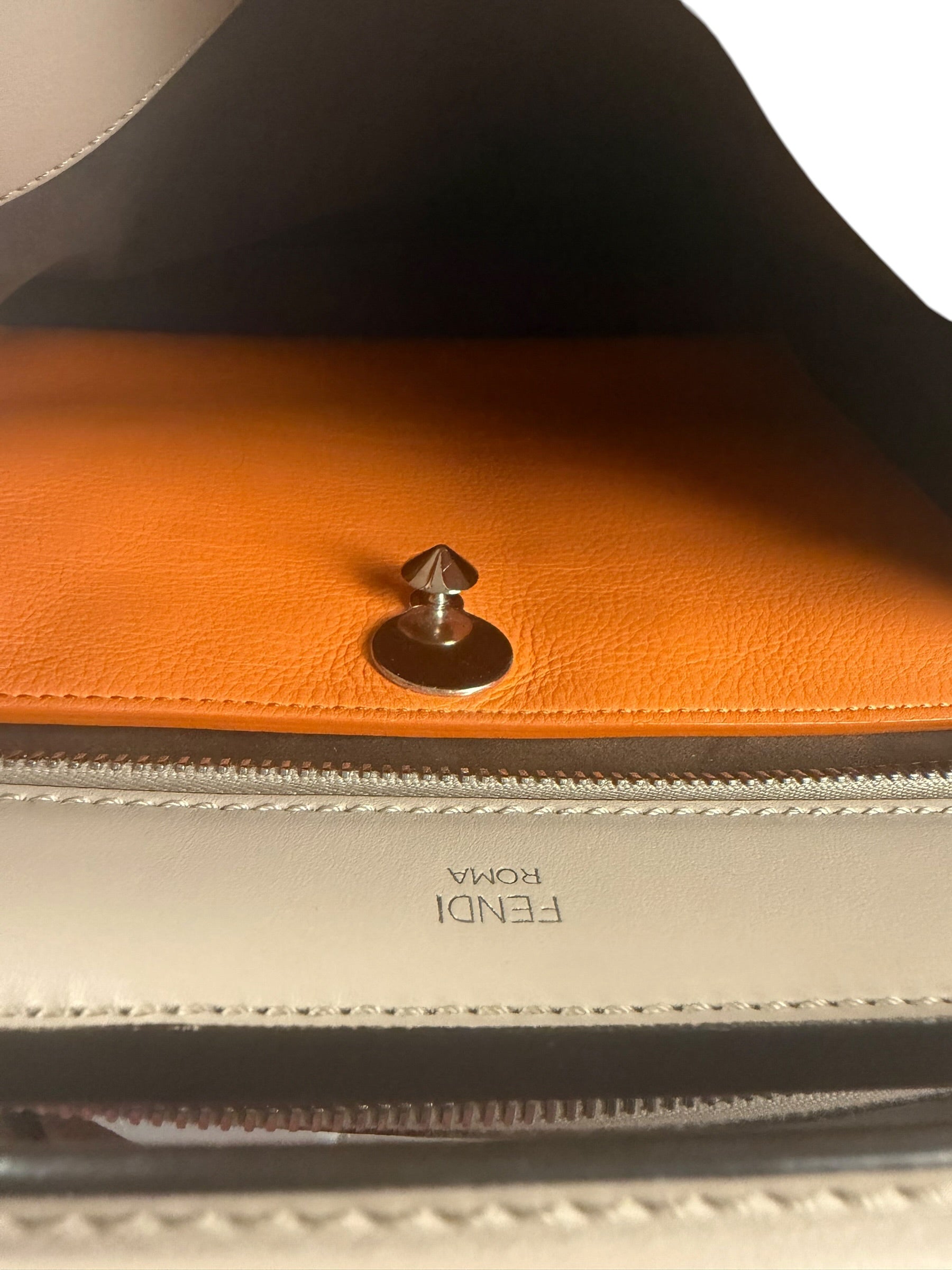 Fendi Tri-Color Leather Dotcom Two-Way Bag