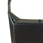 Yves Saint Laurent Black Epi Sac Seau Shoulder Bag