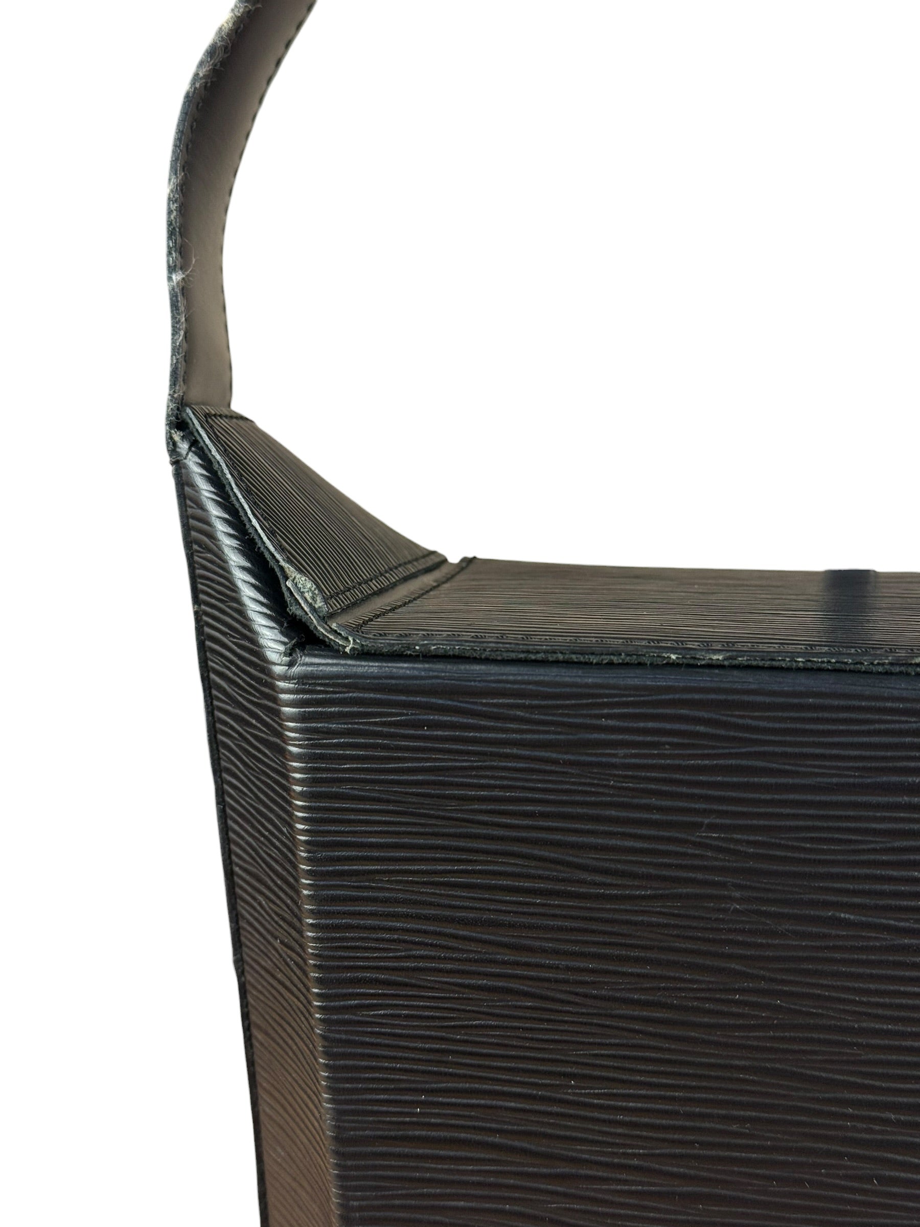 Yves Saint Laurent Black Epi Sac Seau Shoulder Bag