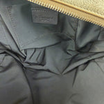 Yves Saint Laurent Gold Leather Embossed YSL Logo Handbag