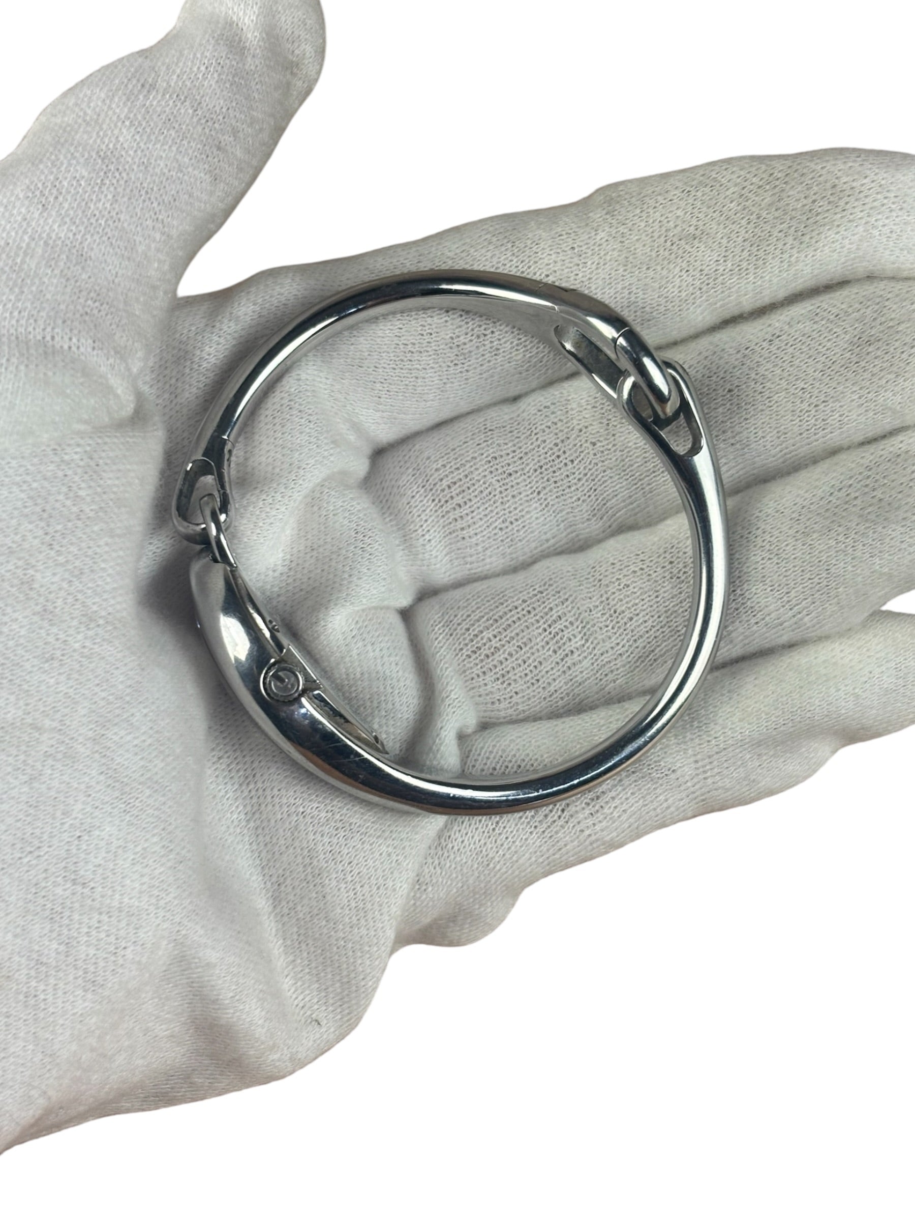 Gucci Silver Steel Horsebit Teardrop Watch
