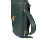 Coach Teal Crossgrain Leather Tilly Satchel 23 Two-Way Bag