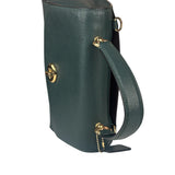 Coach Teal Crossgrain Leather Tilly Satchel 23 Two-Way Bag