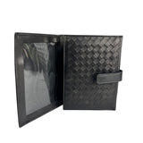 Bottega Veneta Intercciato Black Passport Holder