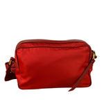 Prada Red Nylon Camera Crossbody Bag