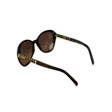 Fendi Round Sunglasses Striped Black