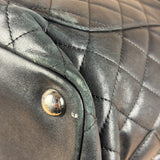 Chanel Black Leather Cambon Ligne large Tote Shoulder Bag 2004