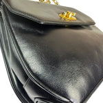 Gucci Black Leather Flap Crossbody Bag