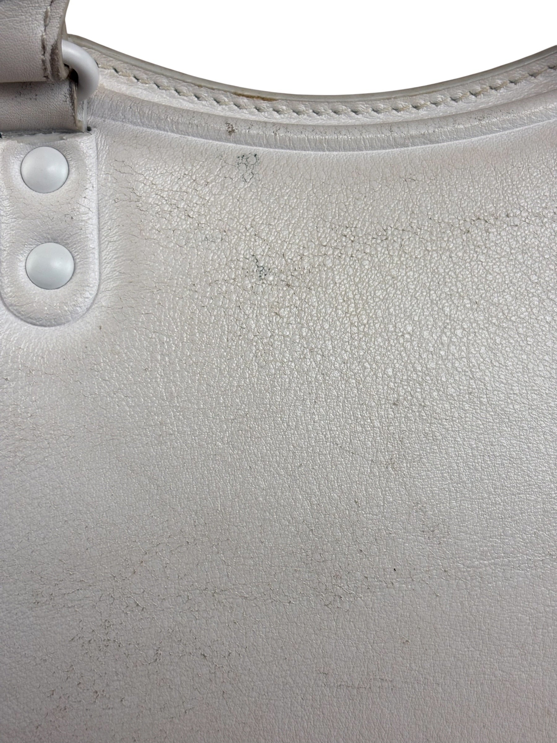 Balenciaga White Leather Neo Classic Le City Two-Way Bag