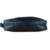 Gucci GG Black Chevron Leather Belt Bag