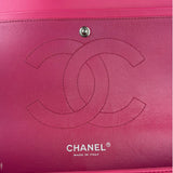 Chanel Hot Pink Large Patent Leather Double Flap Shoulder Bag 2014