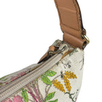 Gucci Vintage Leather/Canvas Blooms Crossbody