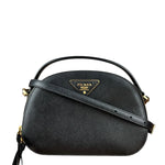 Prada Black Leather Odette Crossbody