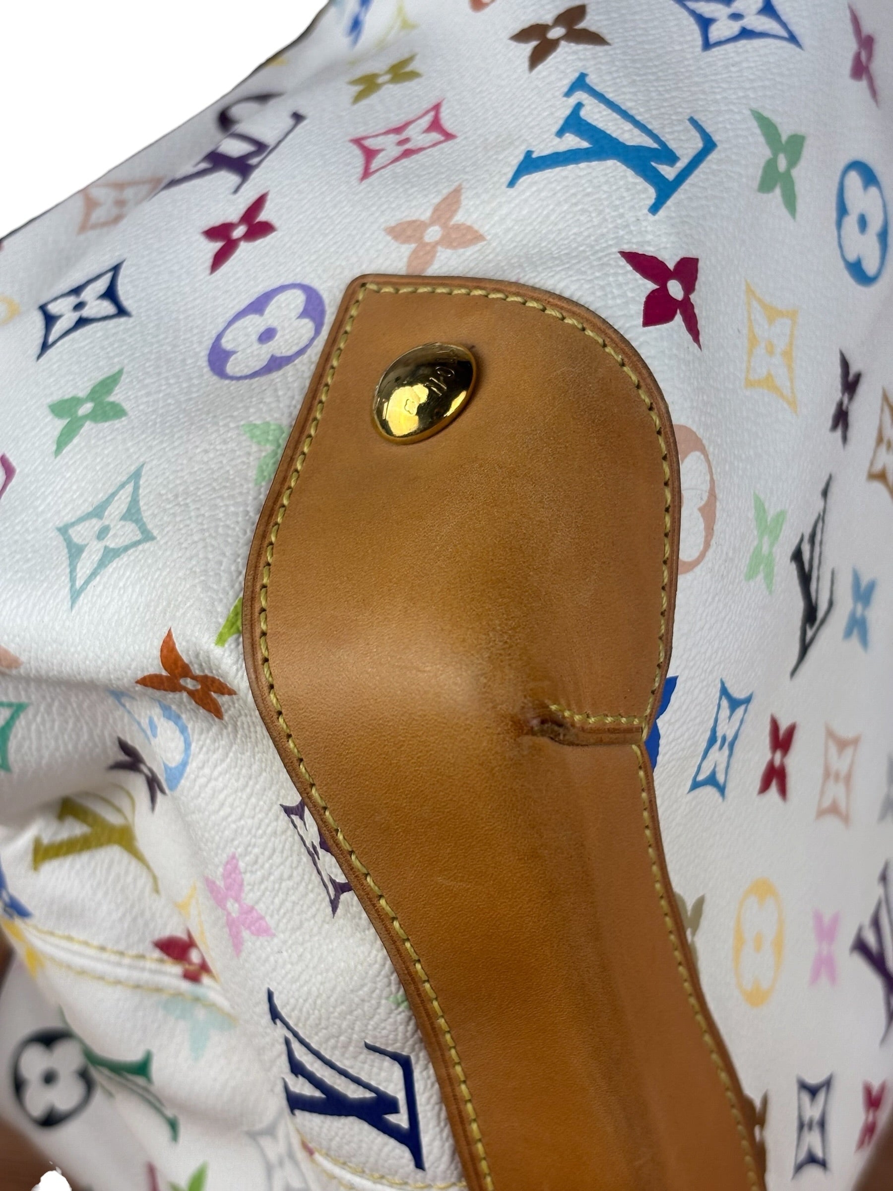 Louis Vuitton White Murakami Ursula Handbag