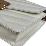 Chanel Beige Gabrielle Chevron Medal Flap 2011