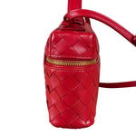 Bottega Veneta Red Intrecciato Leather Crossbody Bag