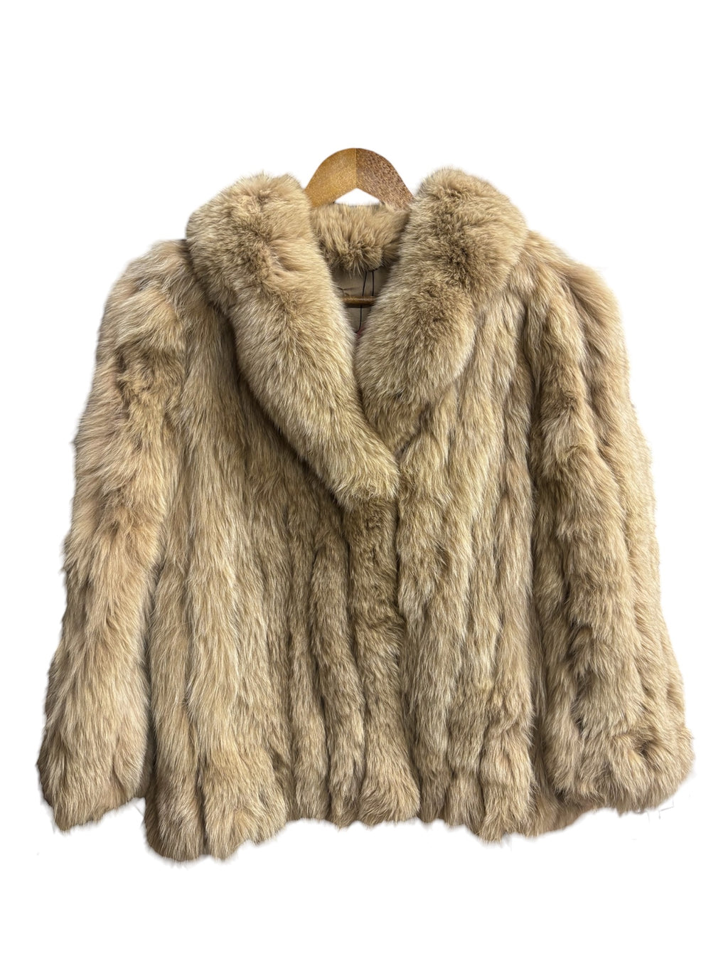 Vintage Saga Brown Mink Striped Fur Coat